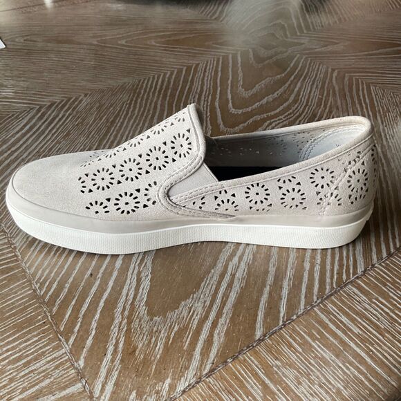 Sperry Seaside Perforated Gray Slip-on Sneaker Womens 9M EUC - Picture 3 of 15